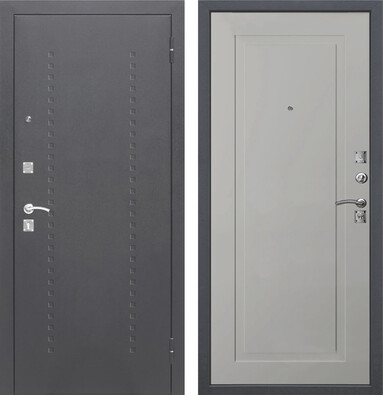Входная дверь Дверь Цитадель Dominanta Муар Ясень серый эмаль в Мурино
