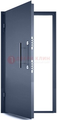 Черная металлическая бронированная дверь ДБ-1 в Краснодаре