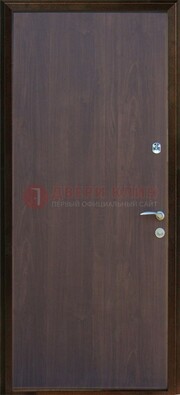 Темная металлическая дверь с ламинатом ДЛ-5 в Мурино