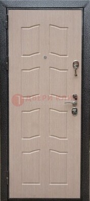 Легкая металлическая дверь с МДФ ДМ-109 в Мурино