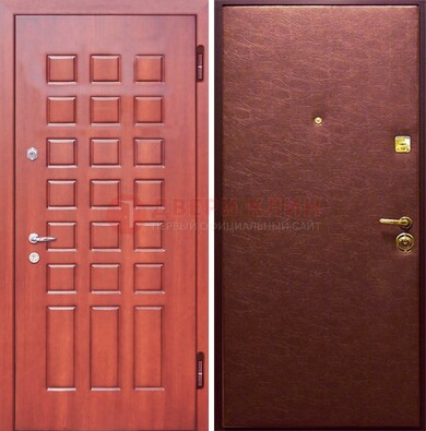 Входная дверь с МДФ и винилискожей ДМ-178 для офиса в Мурино