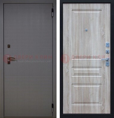 Железная дверь с панелями МДФ ДМ-357 в Мурино