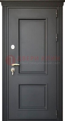 Чёрная дверь с МДФ ДМ-520 в Мурино