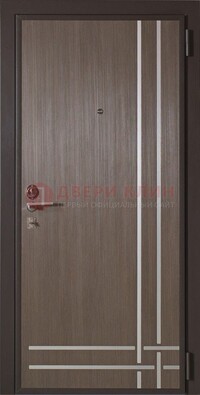 Квартирная стальная дверь с МДФ с декоративными вставками ДМ-89 в Мурино