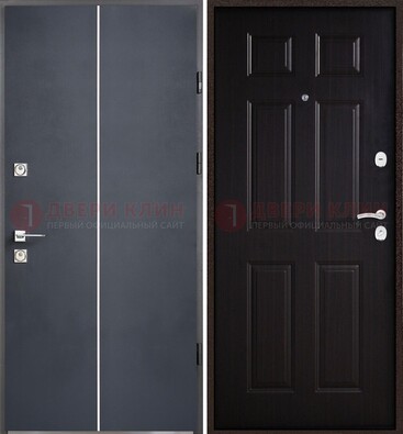 Железная дверь с порошковым покрытием Медный антик и терморазрывом ДП-211 в Мурино