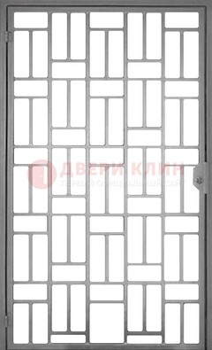 Металлическая решетчатая дверь в сером цвете ДР-23 в Мурино