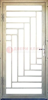 Железная решетчатая дверь с узором ДР-41 в Мурино