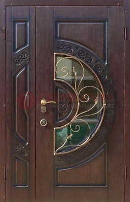Полуторная железная дверь Винорит в классическом стиле ДСК-272 в Мурино