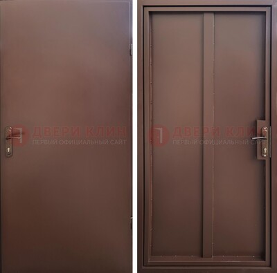 Техническая дверь с порошковым покрытием медный антик с двух сторон ДП-253 в Мурино