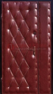 Бордовая тамбурная дверь ДТМ-25 в Мурино