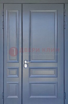 Темно-серая железная дверь с виноритом ДВТ-242 в Мурино