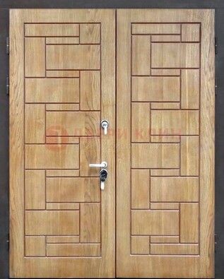 Светло-коричневая стальная дверь с виноритом ДВТ-245 в Мурино