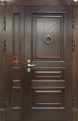 Полуторная металлическая дверь с виноритом ДВТ-253 в Мурино