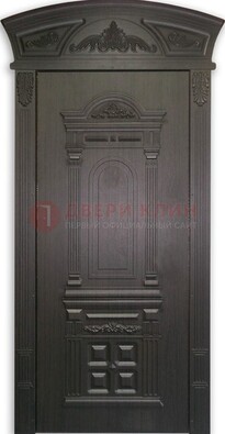 Черная стальная дверь с виноритом ДВТ-31 в Мурино