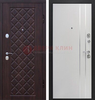 Железная входная дверь с виноритом и МДФ с молдингами ДВТ-87 в Мурино